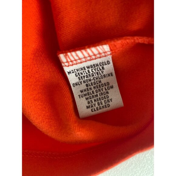 Chico's Women's Orange V-Neck Short Sleeve Cotton Blend Top Size 0 - Picture 4 of 5